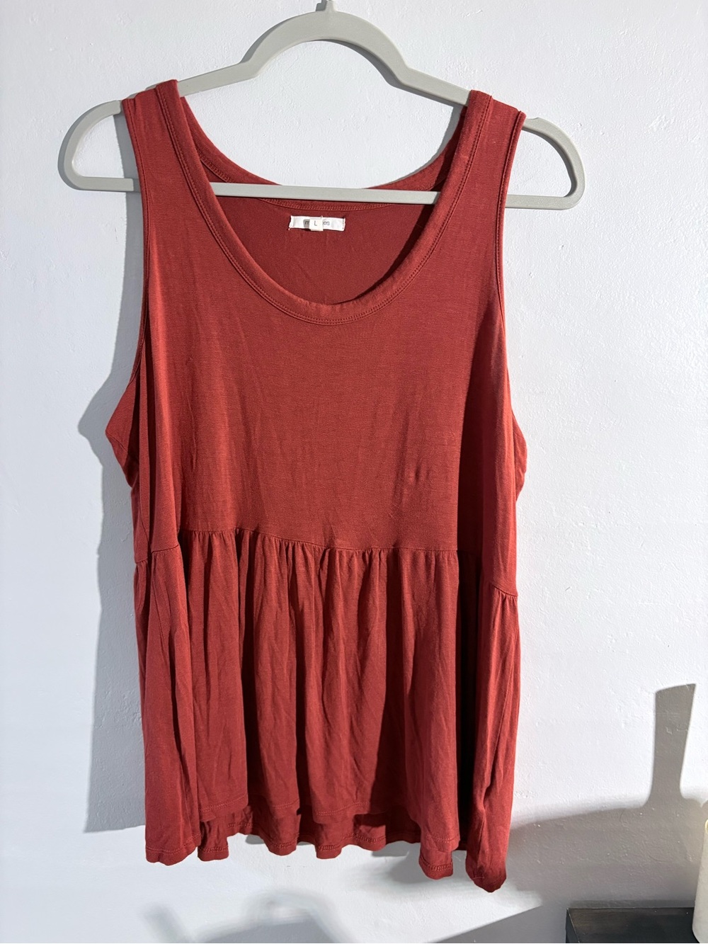 Maurice’s Rust Red Sleeveless Peplum Tank Top